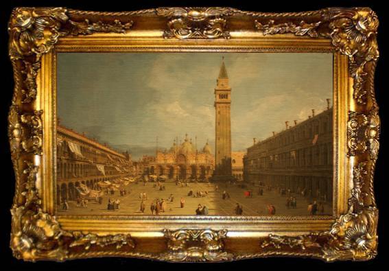 framed  Giovanni Antonio Canal Piazza San Marco, ta009-2